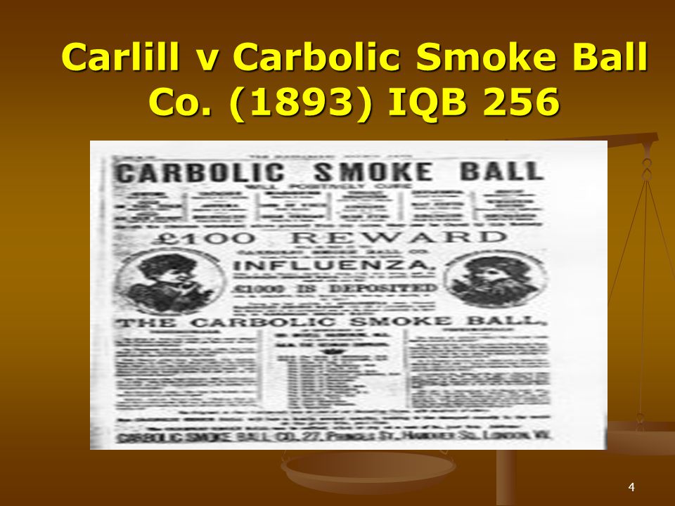 Carlill v. Carbolic Smoke Ball Co.